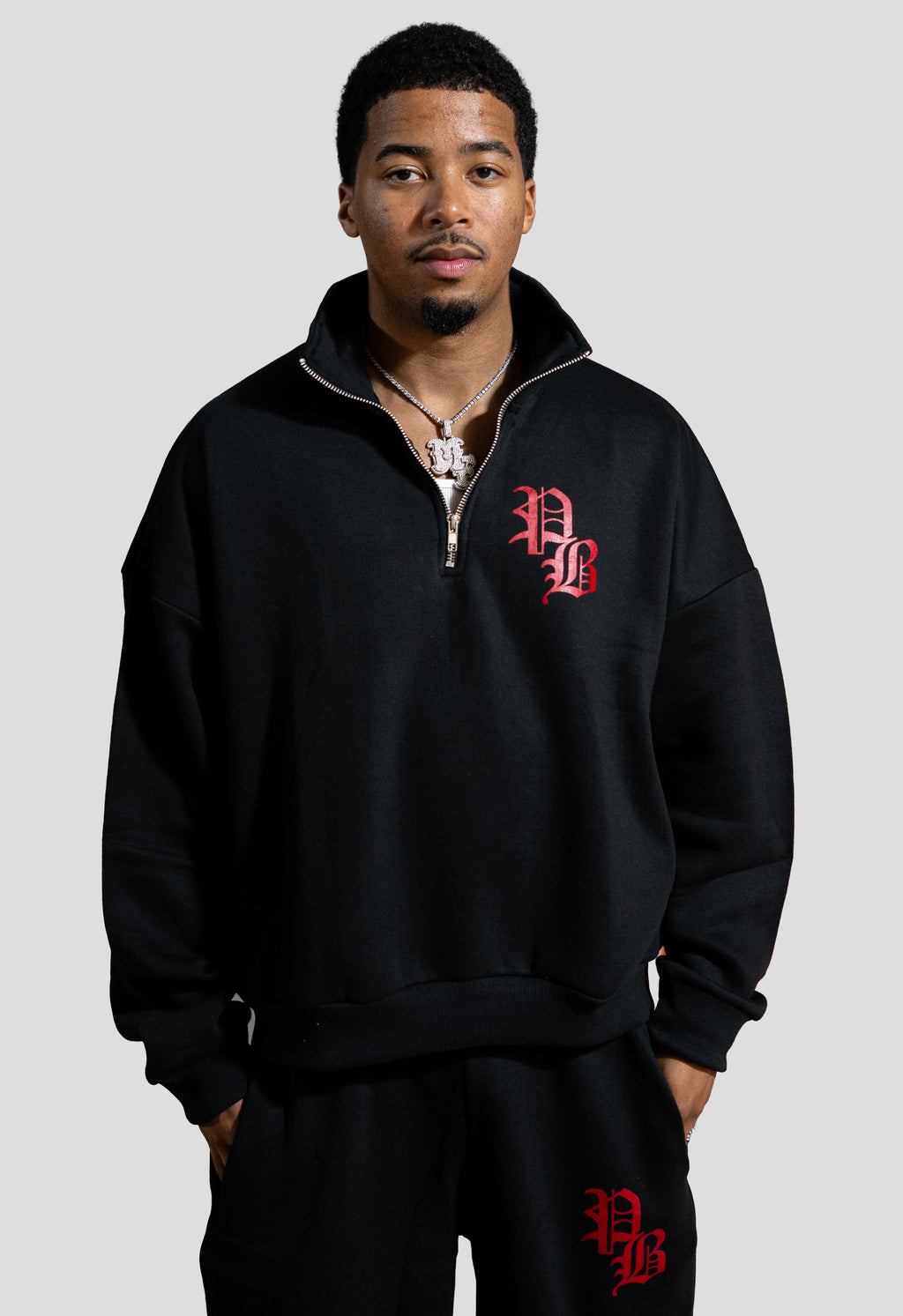 PB Essentials Quarter-Zip Black