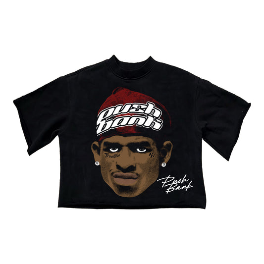 PushBank Deion Sanders Crop Black